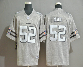 Men's Chicago Bear #52 Khalil Mack 2019 Gray Gridiron Vapor Untouchable Stitched NFL Nike Limited Jersey Men's Chicago Bear #52 Khalil Mack 2019 Gray Gridiron Vapor Untouchable Stitched NFL Nike Limited Jersey