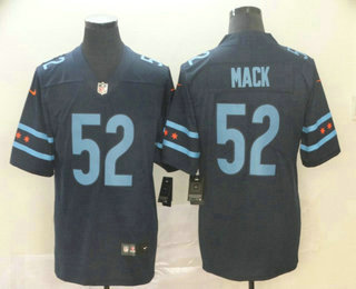Men's Chicago Bear #52 Khalil Mack Navy Blue 2019 Vapor Untouchable Stitched NFL Nike City Edition Limited Jersey Men's Chicago Bear #52 Khalil Mack Navy Blue 2019 Vapor Untouchable Stitched NFL Nike City Edition Limited Jersey