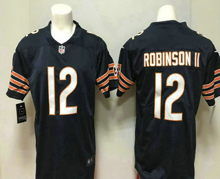 Men's Chicago Bears #12 Allen Robinson II Navy Blue Team Color 2018 Vapor Untouchable Stitched NFL Nike Limited Jersey Men's Chicago Bears #12 Allen Robinson II Navy Blue Team Color 2018 Vapor Untouchable Stitched NFL Nike Limited Jersey