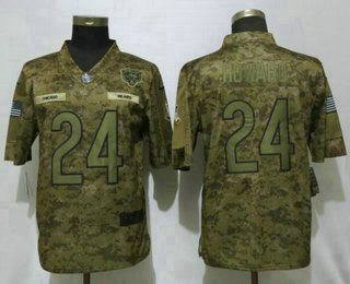 Men's Chicago Bears #24 Jordan Howard 2018 Camo Salute to Service Stitched NFL Nike Limited Jersey Men's Chicago Bears #24 Jordan Howard 2018 Camo Salute to Service Stitched NFL Nike Limited Jersey