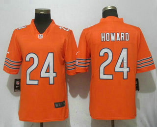 Men's Chicago Bears #24 Jordan Howard Orange 2017 Vapor Untouchable Stitched NFL Nike Limited Jersey Men's Chicago Bears #24 Jordan Howard Orange 2017 Vapor Untouchable Stitched NFL Nike Limited Jersey