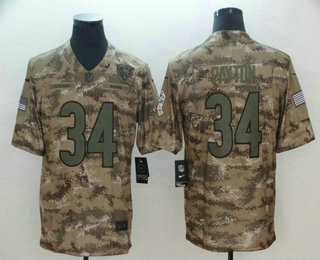 Men's Chicago Bears #34 Walter Payton 2018 Camo Salute to Service Stitched NFL Nike Limited Jersey Men's Chicago Bears #34 Walter Payton 2018 Camo Salute to Service Stitched NFL Nike Limited Jersey