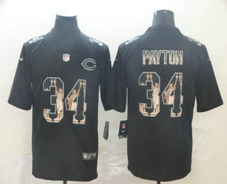 Men's Chicago Bears #34 Walter Payton Black Statue Of Liberty Stitched NFL Nike Limited Jersey Men's Chicago Bears #34 Walter Payton Black Statue Of Liberty Stitched NFL Nike Limited Jersey