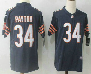 Men's Chicago Bears #34 Walter Payton Navy Blue 2017 Vapor Untouchable Stitched NFL Nike Limited Jersey Men's Chicago Bears #34 Walter Payton Navy Blue 2017 Vapor Untouchable Stitched NFL Nike Limited Jersey