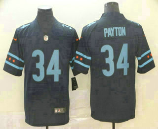 Men's Chicago Bears #34 Walter Payton Navy Blue 2019 Vapor Untouchable Stitched NFL Nike City Edition Limited Jersey Men's Chicago Bears #34 Walter Payton Navy Blue 2019 Vapor Untouchable Stitched NFL Nike City Edition Limited Jersey