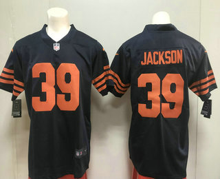 Men's Chicago Bears #39 Eddie Jackson Blue with Orange 2017 Vapor Untouchable Stitched NFL Nike Limited Jersey Men's Chicago Bears #39 Eddie Jackson Blue with Orange 2017 Vapor Untouchable Stitched NFL Nike Limited Jersey