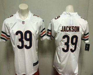 Men's Chicago Bears #39 Eddie Jackson White 2017 Vapor Untouchable Stitched NFL Nike Limited Jersey Men's Chicago Bears #39 Eddie Jackson White 2017 Vapor Untouchable Stitched NFL Nike Limited Jersey