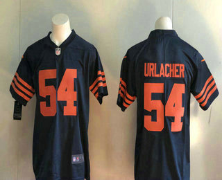 Men's Chicago Bears #54 Brian Urlacher Blue with Orange 2017 Vapor Untouchable Stitched NFL Nike Limited Jersey Men's Chicago Bears #54 Brian Urlacher Blue with Orange 2017 Vapor Untouchable Stitched NFL Nike Limited Jersey