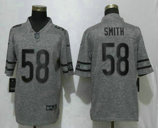 Men's Chicago Bears #58 Roquan Smith 2017 Vapor Untouchable Stitched NFL Nike Gray Gridiron Limited Jersey Men's Chicago Bears #58 Roquan Smith 2017 Vapor Untouchable Stitched NFL Nike Gray Gridiron Limited Jersey