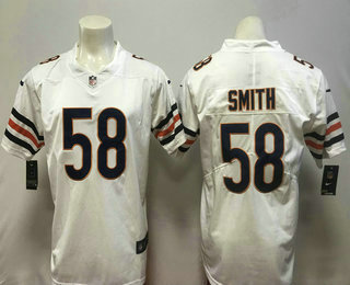 Men's Chicago Bears #58 Roquan Smith White 2018 Vapor Untouchable Stitched NFL Nike Limited Jersey Men's Chicago Bears #58 Roquan Smith White 2018 Vapor Untouchable Stitched NFL Nike Limited Jersey