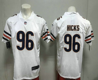 Men's Chicago Bears #96 Akiem Hicks White 2017 Vapor Untouchable Stitched NFL Nike Limited Jersey Men's Chicago Bears #96 Akiem Hicks White 2017 Vapor Untouchable Stitched NFL Nike Limited Jersey