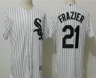 Men's Chicago White Sox #21 Todd Frazier White Home Stitched MLB Majestic Cool Base Jersey Men's Chicago White Sox #21 Todd Frazier White Home Stitched MLB Majestic Cool Base Jersey