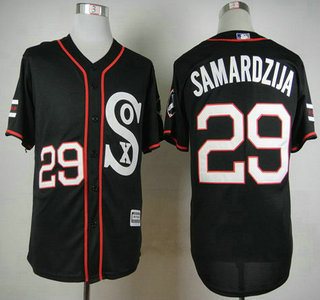 Men's Chicago White Sox #29 Jeff Samardzija 2015 Black Jersey Men's Chicago White Sox #29 Jeff Samardzija 2015 Black Jersey