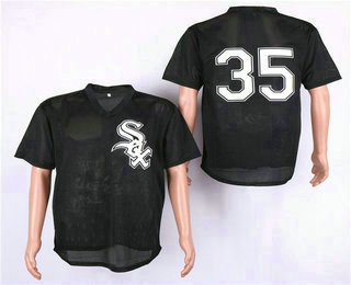Men's Chicago White Sox #35 Frank Thomas Black Stitched MLB Cooperstown Mesh Batting Practice Jersey By Mitchell & Ness Men's Chicago White Sox #35 Frank Thomas Black Stitched MLB Cooperstown Mesh Batting Practice Jersey By Mitchell & Ness