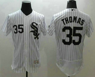 Men's Chicago White Sox #35 Frank Thomas White(Black Strip) Flexbase 2016 MLB Player Jersey Men's Chicago White Sox #35 Frank Thomas White(Black Strip) Flexbase 2016 MLB Player Jersey
