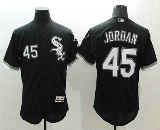 Men's Chicago White Sox #45 Michael Jordan Black Flexbase 2016 MLB Player Jersey Men's Chicago White Sox #45 Michael Jordan Black Flexbase 2016 MLB Player Jersey