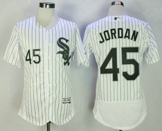 Men's Chicago White Sox #45 Michael Jordan Retired White Home Stitched MLB Majestic Flex Base Jersey Men's Chicago White Sox #45 Michael Jordan Retired White Home Stitched MLB Majestic Flex Base Jersey
