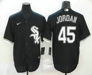 Men's Chicago White Sox #45 Michael Jordan White Stitched MLB Cool Base Nike Jersey Men's Chicago White Sox #45 Michael Jordan White Stitched MLB Cool Base Nike Jersey