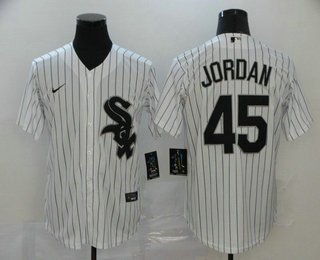 Men's Chicago White Sox #45 Michael Jordan White Stitched MLB Cool Base Nike Jersey Men's Chicago White Sox #45 Michael Jordan White Stitched MLB Cool Base Nike Jersey