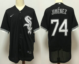 Men's Chicago White Sox #74 Eloy Jimenez Black Stitched MLB Flex Base Nike Jersey Men's Chicago White Sox #74 Eloy Jimenez Black Stitched MLB Flex Base Nike Jersey
