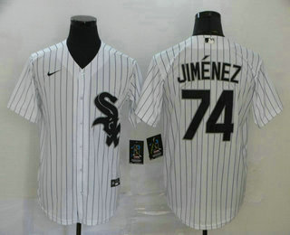 Men's Chicago White Sox #74 Eloy Jimenez White Stitched MLB Cool Base Nike Jersey Men's Chicago White Sox #74 Eloy Jimenez White Stitched MLB Cool Base Nike Jersey
