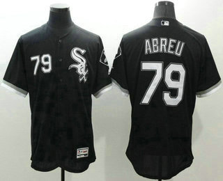 Men's Chicago White Sox #79 Jose Abreu Black 2016 Flexbase Majestic Baseball Jersey Men's Chicago White Sox #79 Jose Abreu Black 2016 Flexbase Majestic Baseball Jersey