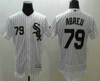 Men's Chicago White Sox #79 Jose Abreu White(Black Strip) Flexbase 2016 MLB Player Jersey Men's Chicago White Sox #79 Jose Abreu White(Black Strip) Flexbase 2016 MLB Player Jersey