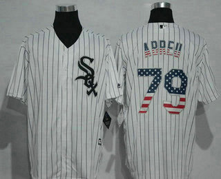 Men's Chicago White Sox #79 Jose Abreu White USA Flag Fashion MLB Baseball Jersey Men's Chicago White Sox #79 Jose Abreu White USA Flag Fashion MLB Baseball Jersey