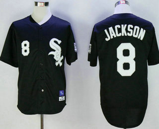 Men's Chicago White Sox #8 Bo Jackson 1991 Black Mitchell & Ness Throwback Jersey Men's Chicago White Sox #8 Bo Jackson 1991 Black Mitchell & Ness Throwback Jersey