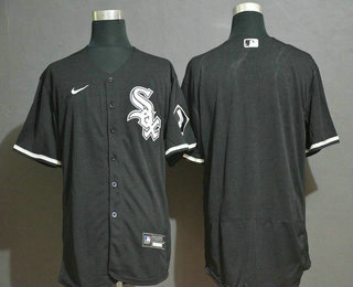 Men's Chicago White Sox Blank Black Stitched MLB Flex Base Nike Jersey Men's Chicago White Sox Blank Black Stitched MLB Flex Base Nike Jersey