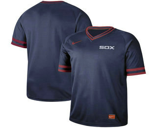 Men's Chicago White Sox Blank Navy Blue Nike Cooperstown Collection Legend V Neck Jersey Men's Chicago White Sox Blank Navy Blue Nike Cooperstown Collection Legend V Neck Jersey