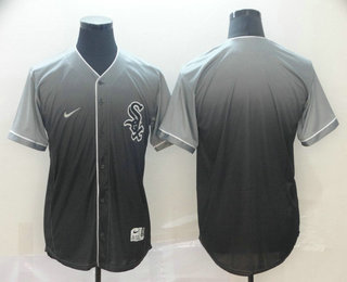 Men's Chicago White Sox Blank Nike Black Fade Stitched Jersey Men's Chicago White Sox Blank Nike Black Fade Stitched Jersey