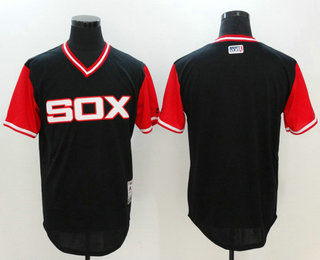 Men's Chicago White Sox Majestic Black 2017 Little League World Series Players Weekend Stitched Nickname Team Jersey Men's Chicago White Sox Majestic Black 2017 Little League World Series Players Weekend Stitched Nickname Team Jersey
