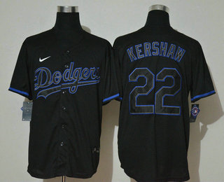 Men's Los Angeles Dodgers #24 Kobe Bryant Lights Out Black Fashion Stitched MLB Cool Base Nike Jersey
