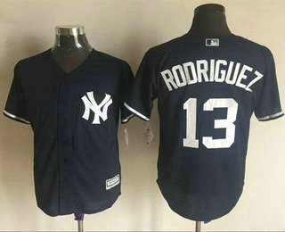 Men's New York Yankees #13 Alex Rodriguez Navy Blue New Cool Base Stitched MLB Jersey