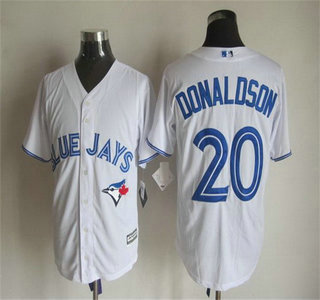 Men's Toronto Blue Jays #20 Josh Donaldson Home White 2015 MLB Cool Base Jersey Men's Toronto Blue Jays #20 Josh Donaldson Home White 2015 MLB Cool Base Jersey