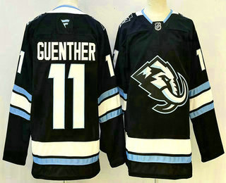 Men's Utah Mammoth #11 Dylan Guenther Navy Authentic Jersey